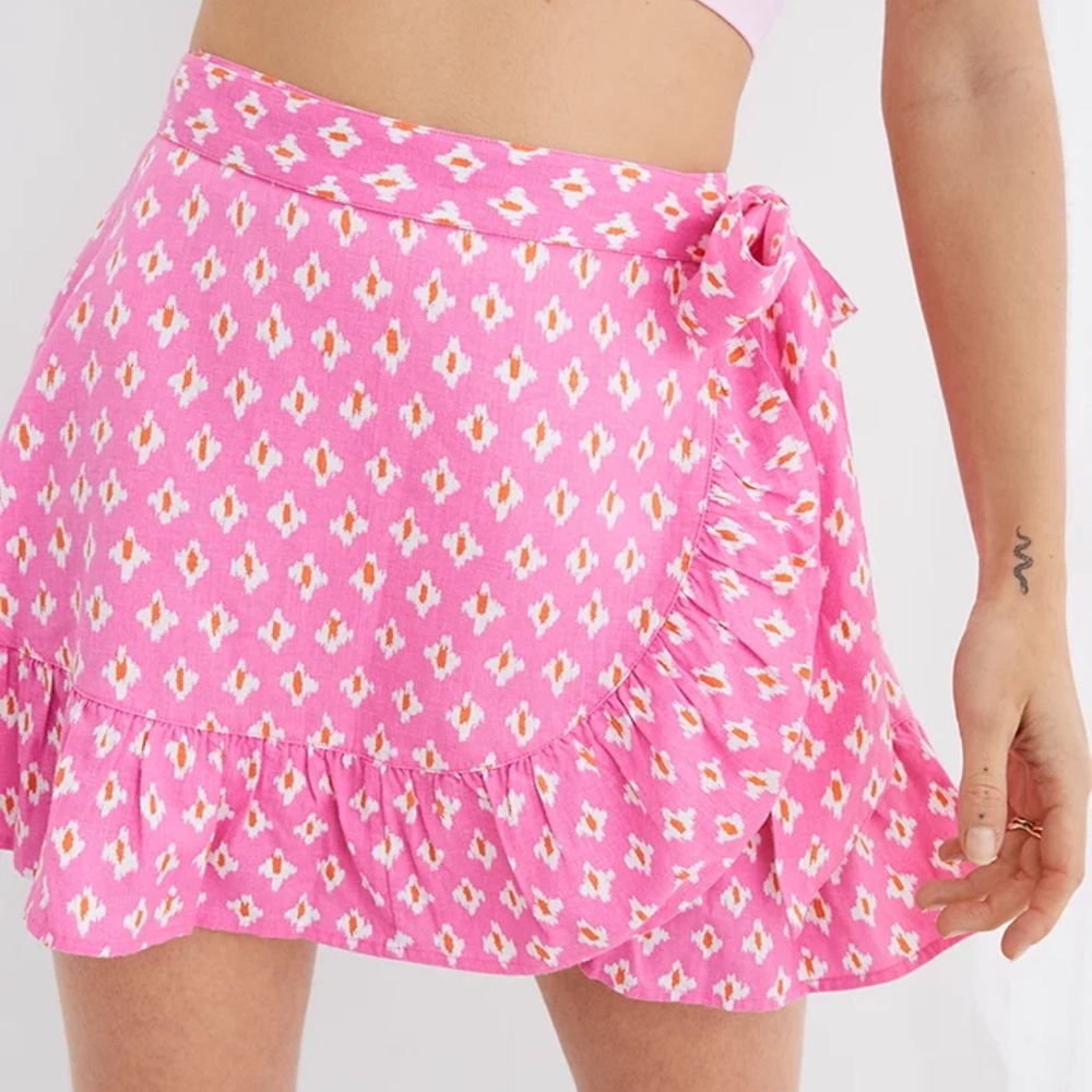 Aerie Wrap Mini Skirt